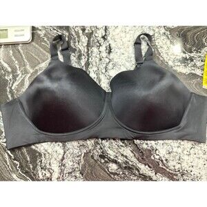 Catherines Bra No Wire Black Nylon Plus Size Intimates 50B